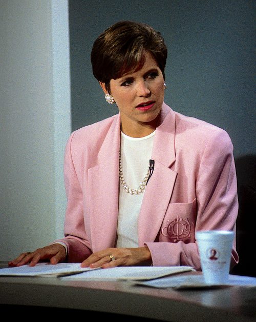 Katie Couric hosting the "Today" show in 1991