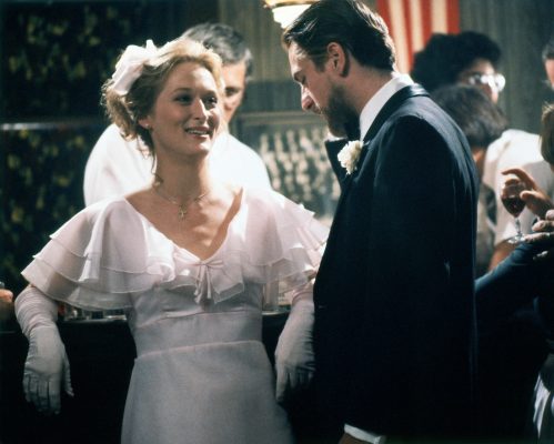 Meryl Streep and Robert De Niro on the set of "The Deer Hunter"