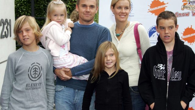 Ricky Schroder and family on Nickelodeon red carpet
