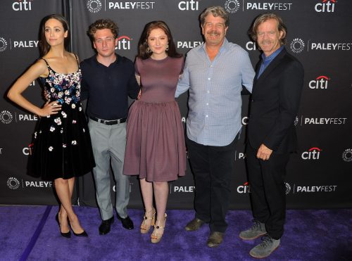 Emmy Rossum, Jeremy Allen White, Emma Kenney, John Wells, and William H. Macy at PaleyFest Fall TV Previews Los Angeles in 2017