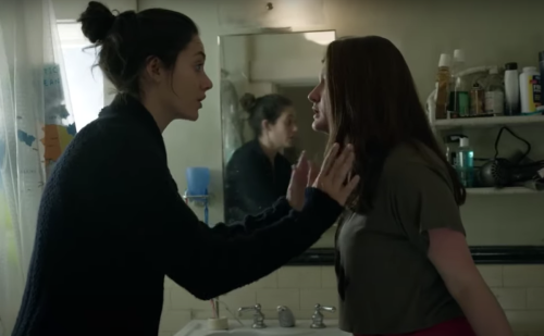 Emmy Rossum and Emma Kenney in "Shameless"