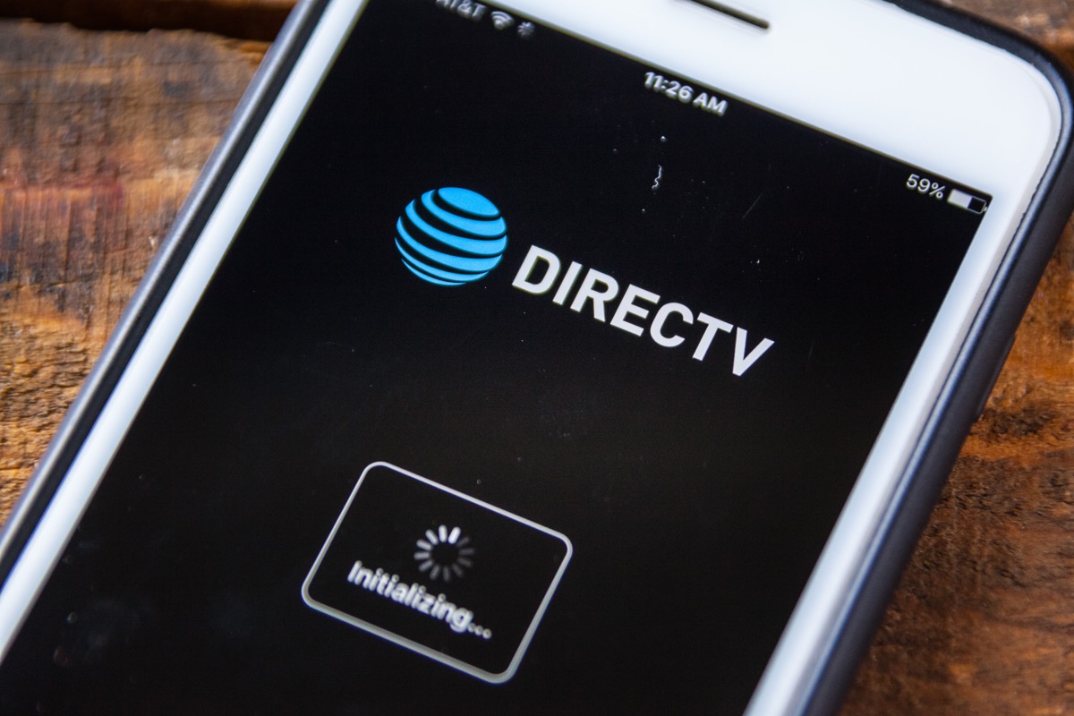 directv app on an AT&T iphone