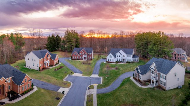 Affluent American suburb