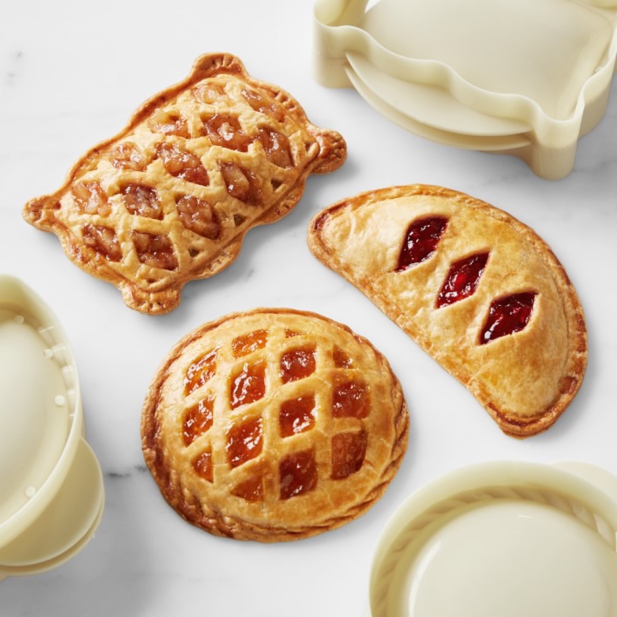 mini pie molds with pies