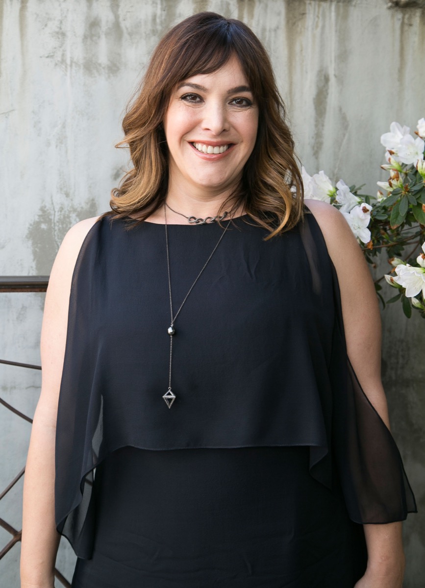 Danielle Brisebois black dress