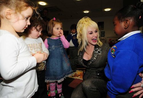 Dolly Parton at the launch of Imagination Library in 2007