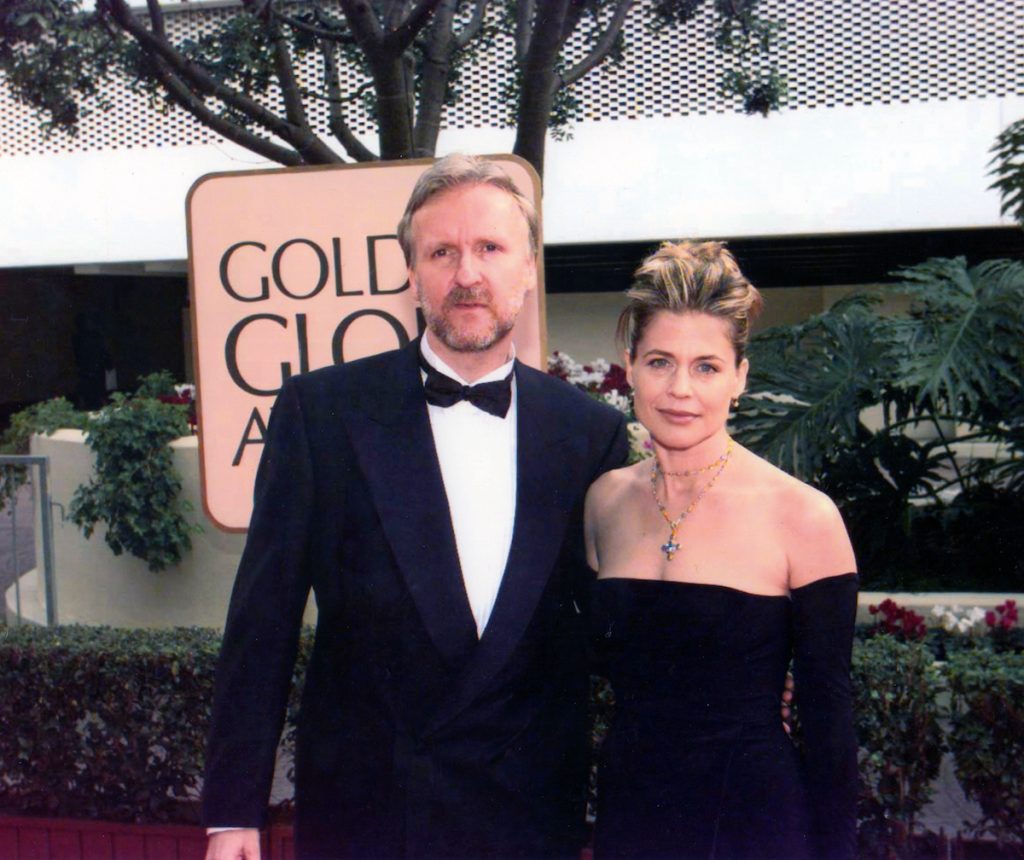 James Cameron and Linda Hamilton