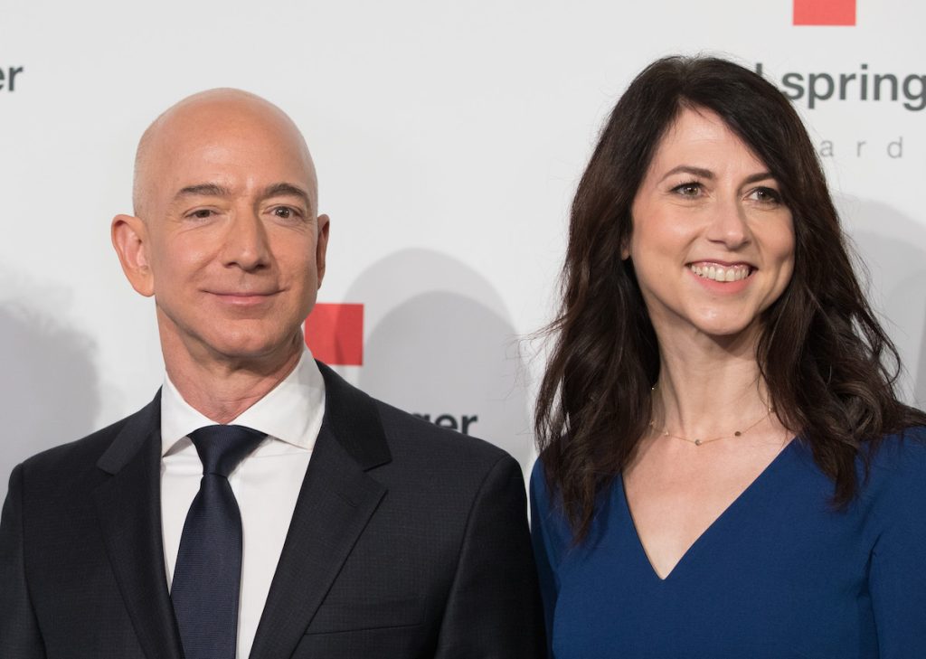 Jeff Bezos and MacKenzie Scott