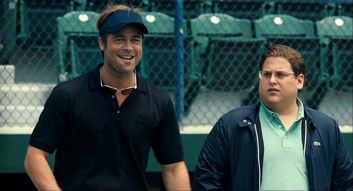 Brad Pitt and Jonah Hill in Moneyball