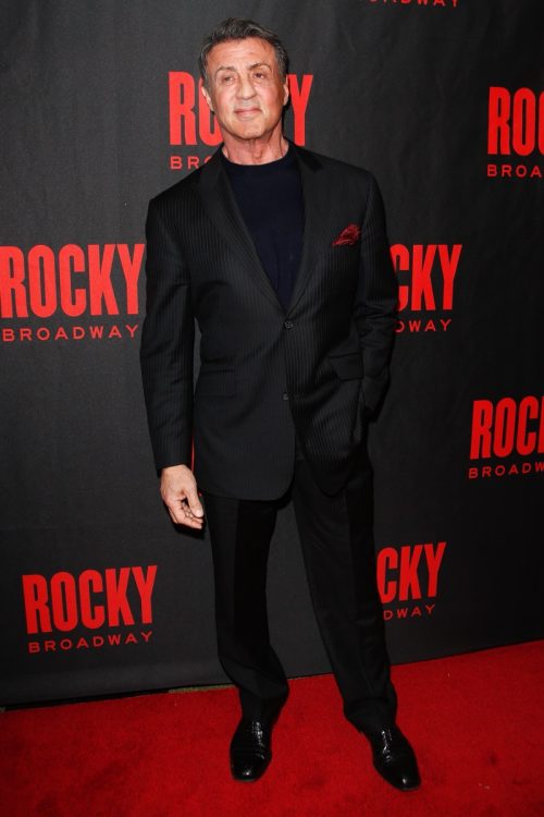 Sylvester Stallone at the Broadway "Rocky" opening night party in 2014
