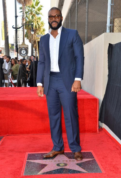 Tyler Perry at his Hollywood Walk of Fame Ceremony in 2019