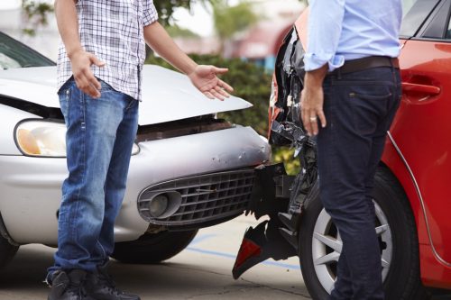 drivers talking about car crash