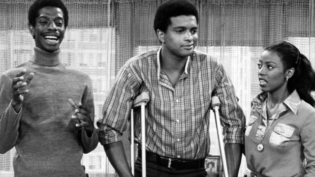 Jimmie Walker, Ben Powers, and BernNadette Stanis on "Good Times" in 1978