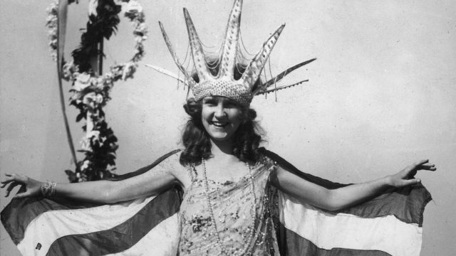 Margaret Gorman as the first Miss America in 1922