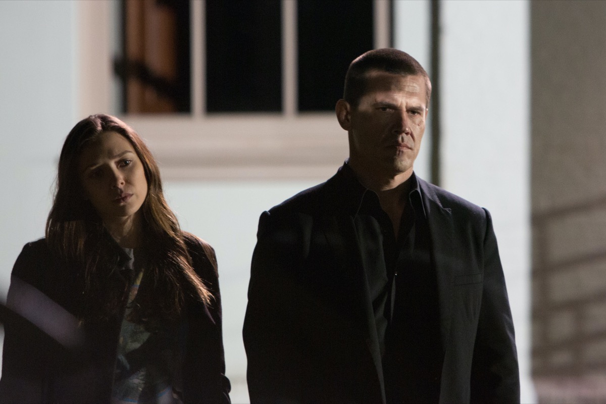 Elizabeth Olsen and Josh Brolin in Oldboy
