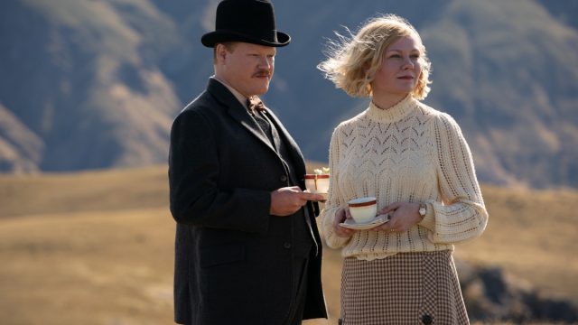Jesse Plemons and Kirsten Dunst in The Power of the Dog