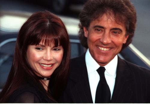 Victoria Principal and husband Harry Glassman at Spago restaurant in 1992
