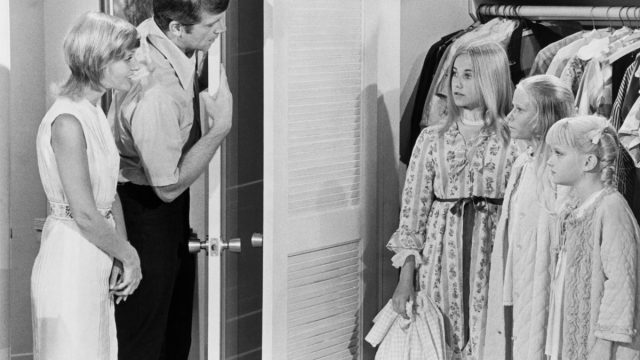 Brady Bunch girls and their parents