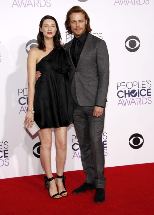 Caitríona Balfe and Sam Heughan at the 2015 People's Choice Awards