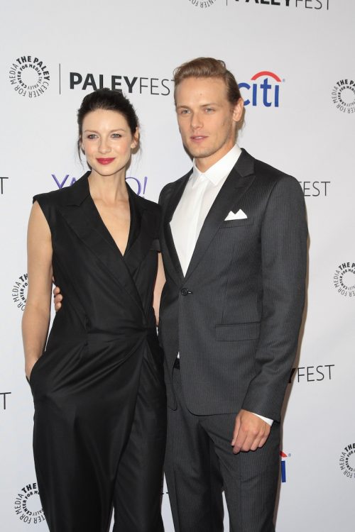 Caitríona Balfe and Sam Heughan at PaleyFEST LA 2015