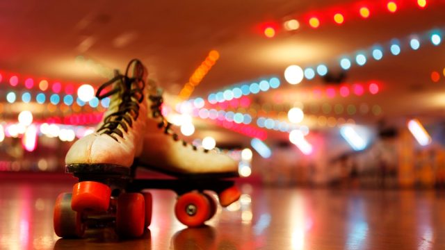 roller skates at the roller disco