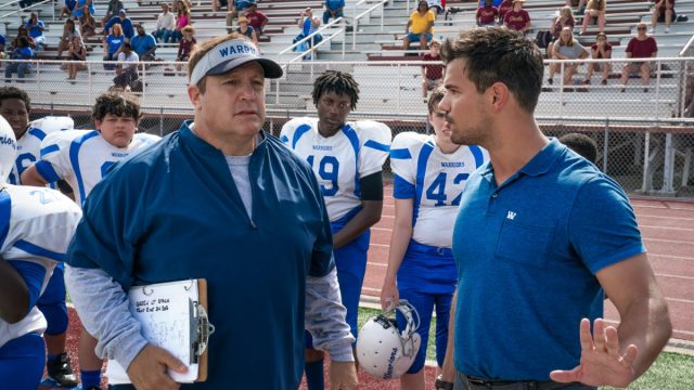 Kevin James and Taylor Lautner in Home Team