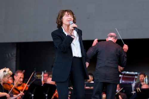 Jane Birkin performing at Primavera Sound Festival in Barcelona, Spain in 2018