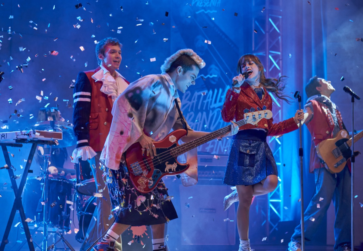 Jeronimo Cantillo, Sergio Mayer Mori, Azul Guaita, Franco Masini, and Lizbeth Selene in Rebelde