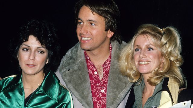 Joyce DeWitt, John Ritter, and Suzanne Somers at CBS Studios Hollywood in 1978