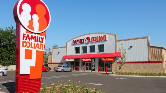 Family Dollar store in Fresno, California
