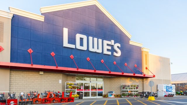Lowe's Home Improvement Warehouse exterior. Lowe's is an American chain of retail home improvement stores in the United States, Canada, and Mexico.