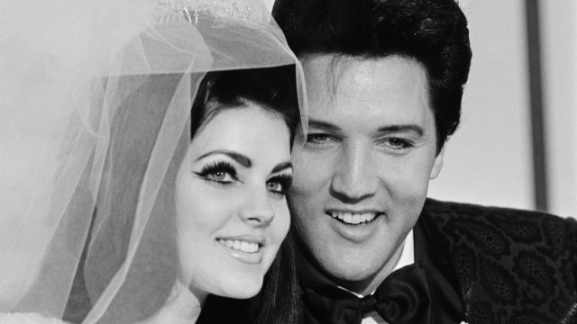 Elvis and Priscilla Presley wedding day