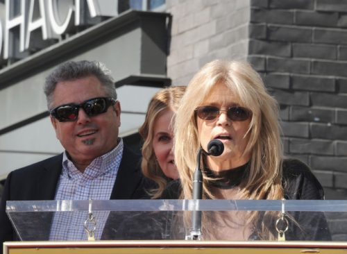 susan olsen speaking at hollywood walk of fame ceremony