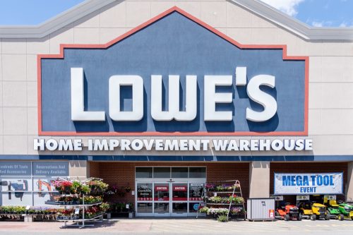Lowe's store in Toronto, Canada. Lowe's Companies, Inc. is an American retail company specializing in home improvement.
