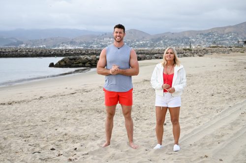 Nicole Eggert on "The Bachelor" in 2022