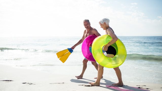 senior couple vacation