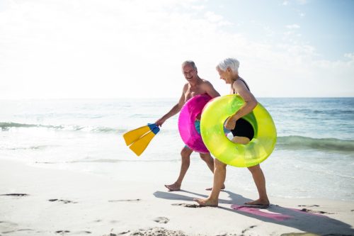 senior couple vacation