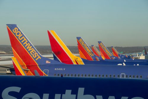 Southwest Airlines Boeing 737s in Baltimore