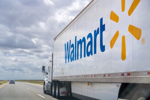 Walmart delivery truck