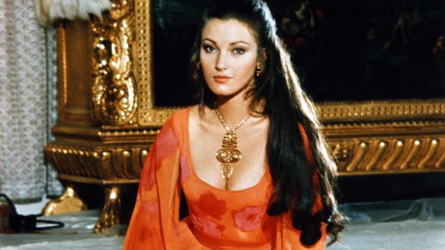Jane Seymour on the set of "Live and Let Die."