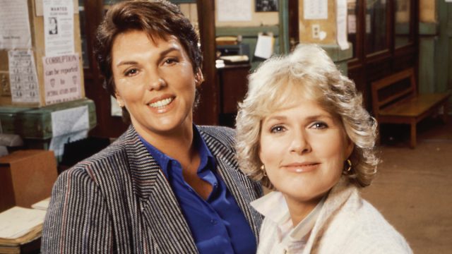 Tyne Daly and Sharon Gless as Lacey and Cagney