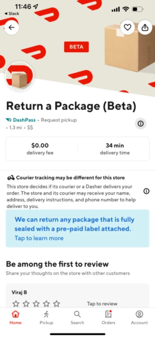 DoorDash testing new package deliver service