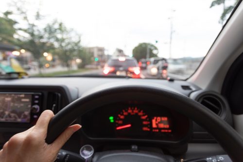 Driving a car