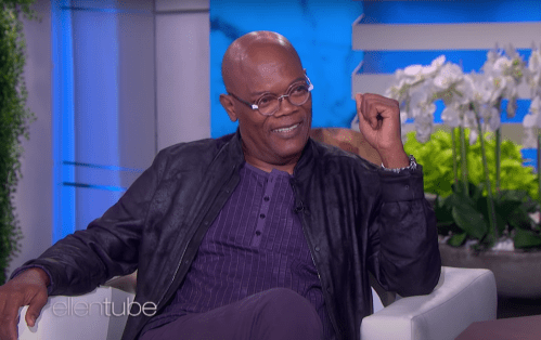 Samuel L. Jackson on "The Elle DeGeneres Show" in March 2022