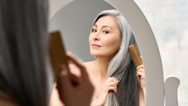 gray hair
