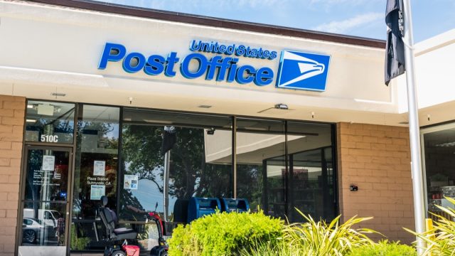 United States Post Office (USPS) location; The USPS is an independent agency of the executive branch of the US federal government