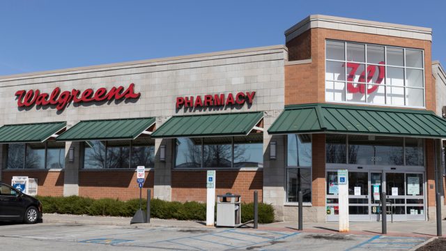 A Walgreens storefront