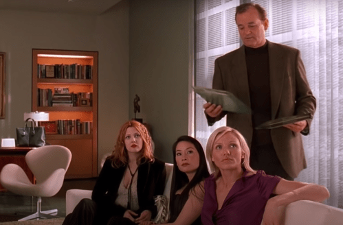 Drew Barrymore, Lucy Liu, Bill Murray, and Cameron Diaz in "Charlie's Angels"