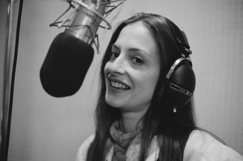 Patti LuPone in the studio for the Broadway cast recording of "Evita" in 1979