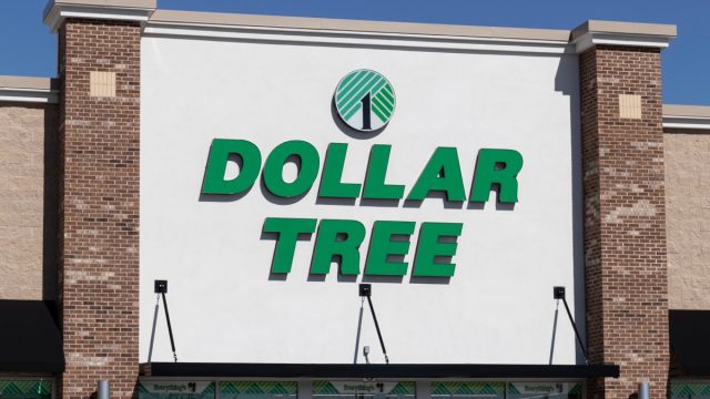 exterior of a dollar tree store